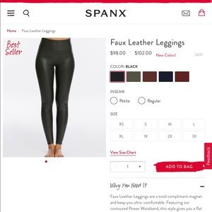 Spanx Leather Legging